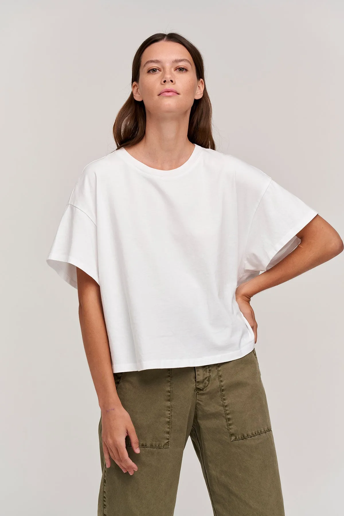 RACHELLE OVERSIZED CREW NECK TEE