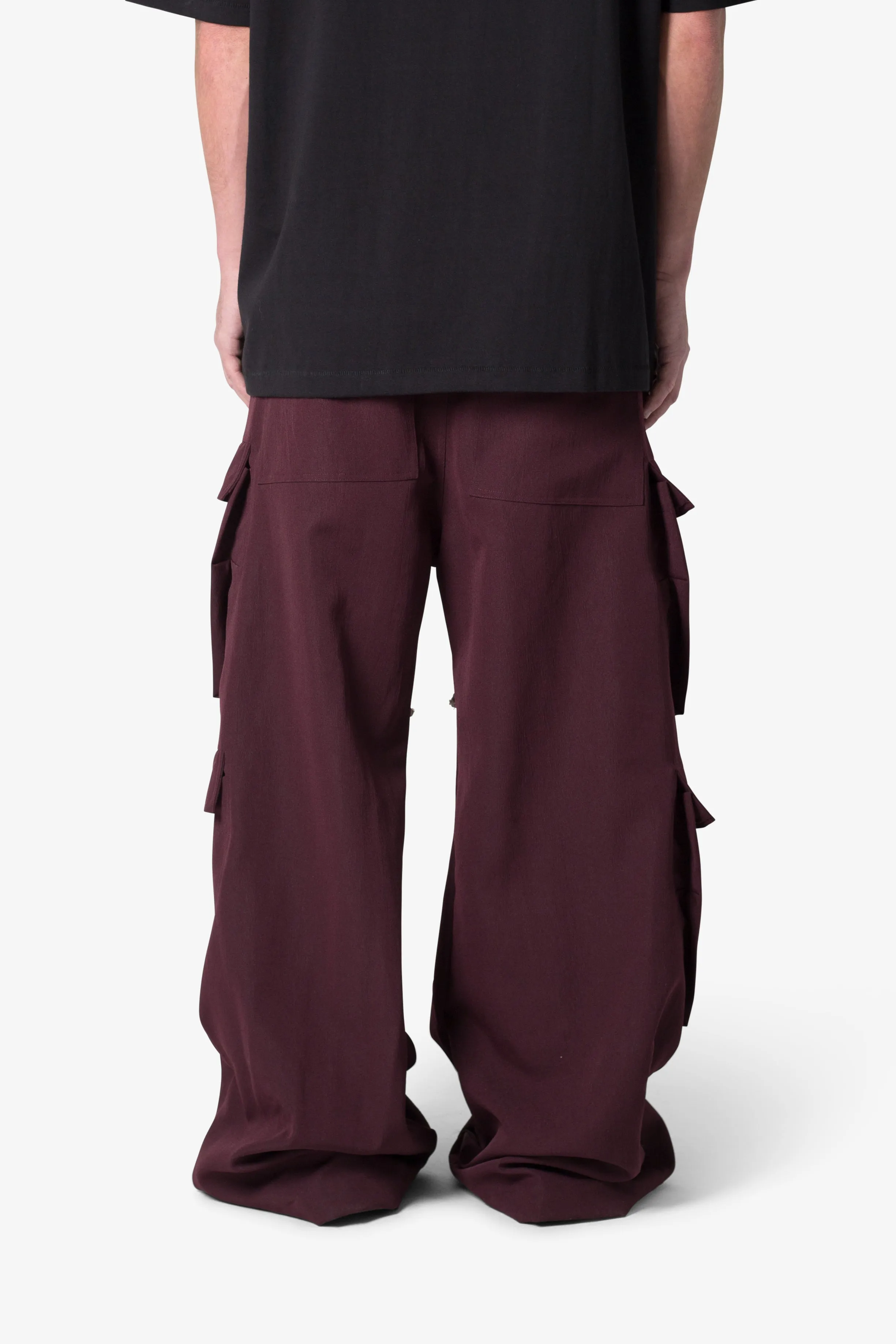 Rave Double Cargo Pants - Plum