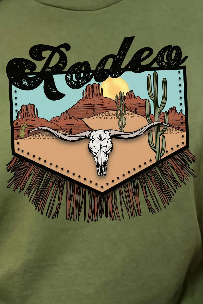 Rodeo Landscape Short Sleeve Relaxed Fit T-Shirt