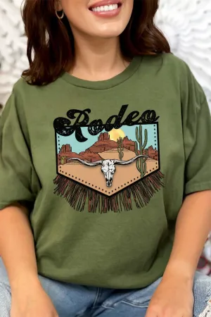 Rodeo Landscape Short Sleeve Relaxed Fit T-Shirt