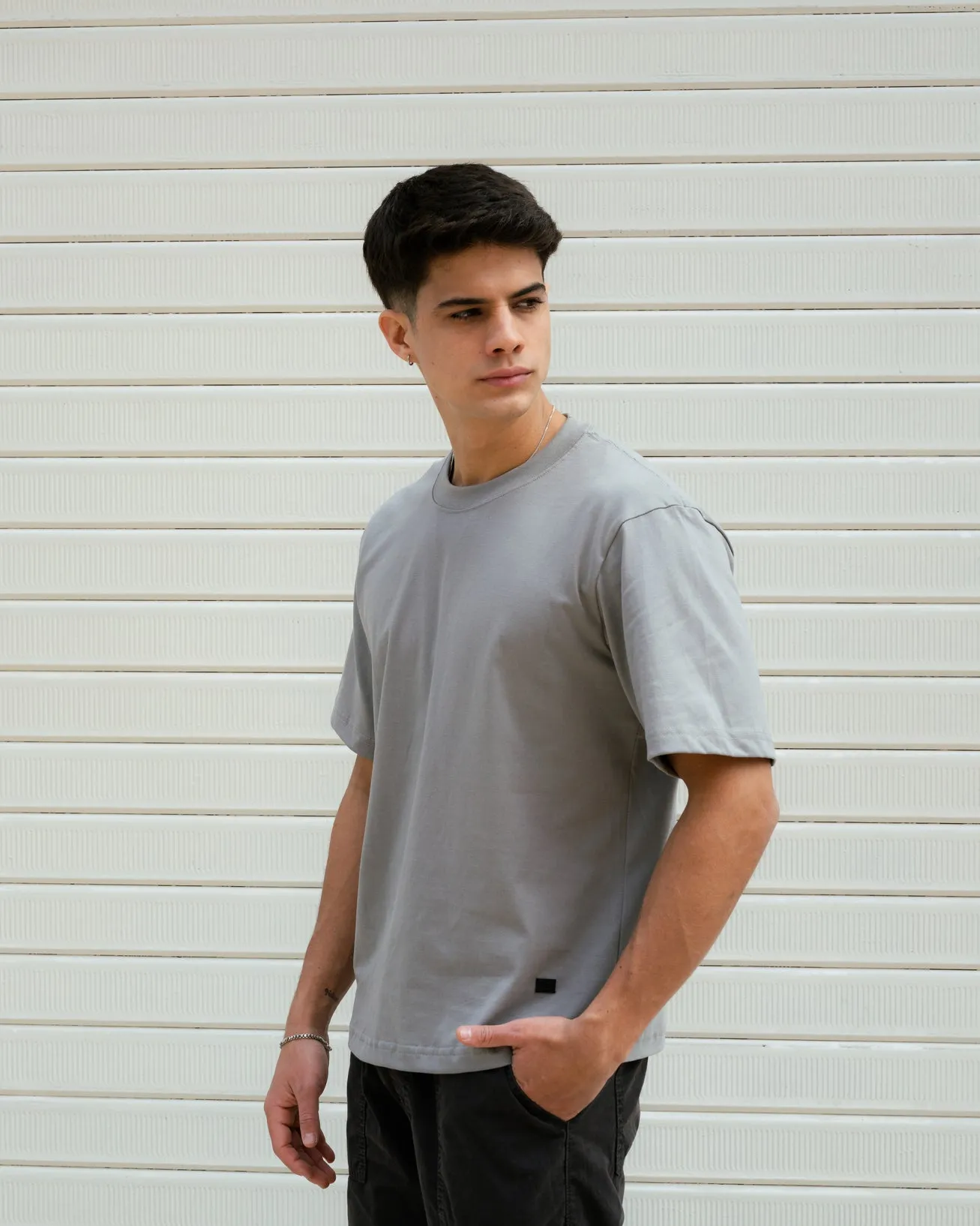 Semi Boxy Tee 20/1 - Gris