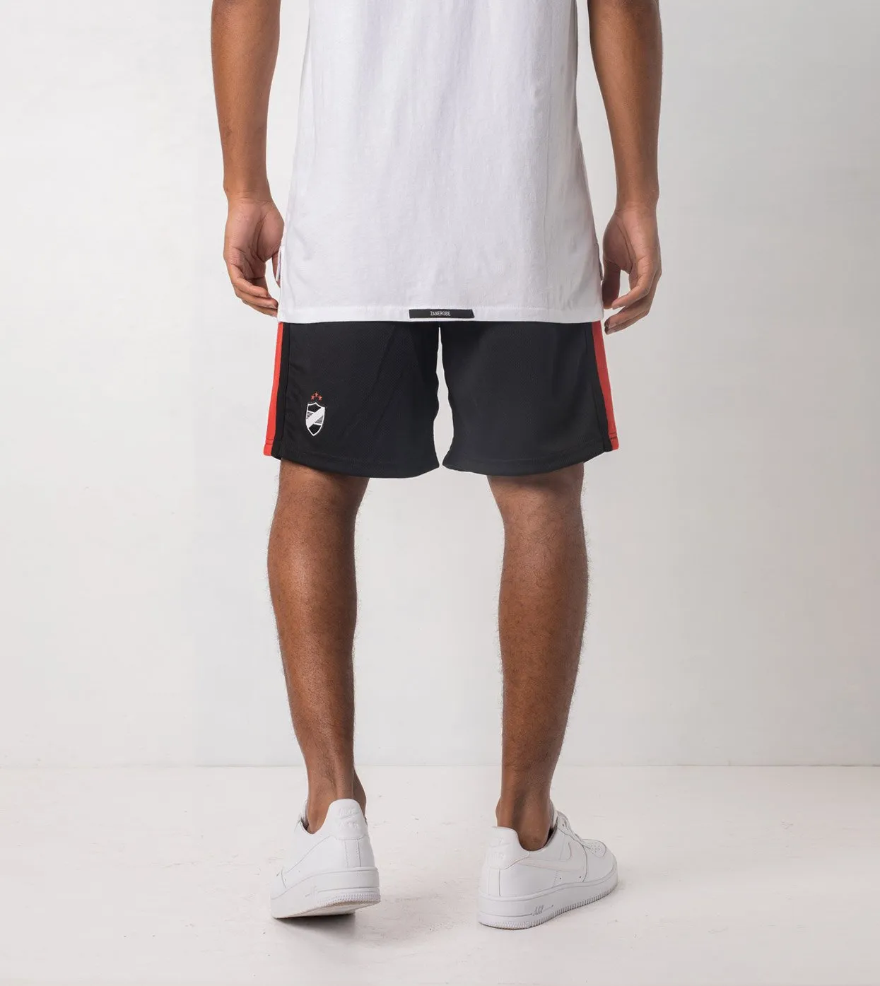 Sideline Track Short Black/Vintage Red - Sale