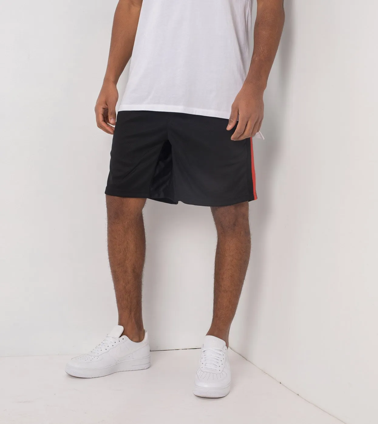 Sideline Track Short Black/Vintage Red - Sale