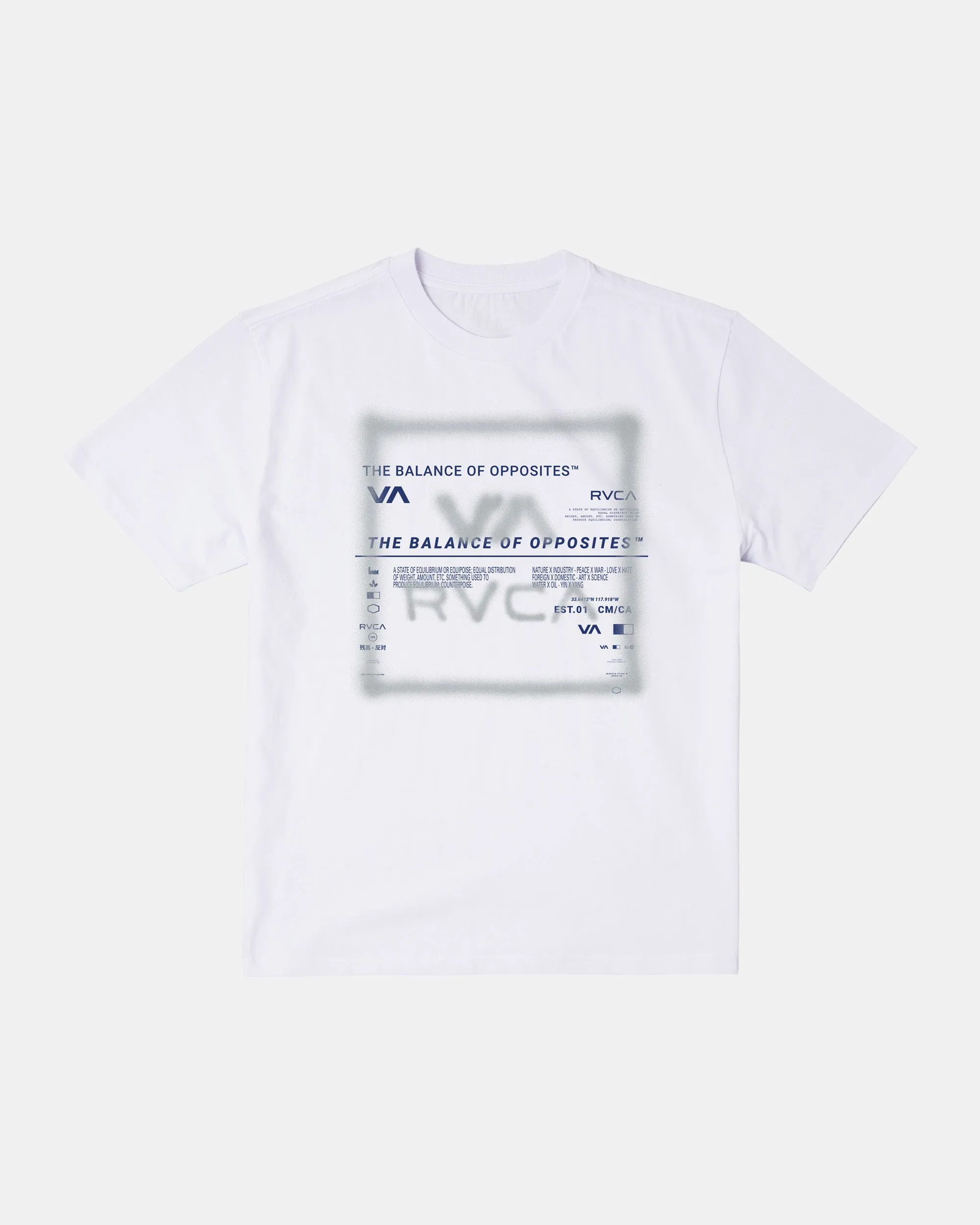 Spray Text Tee - White