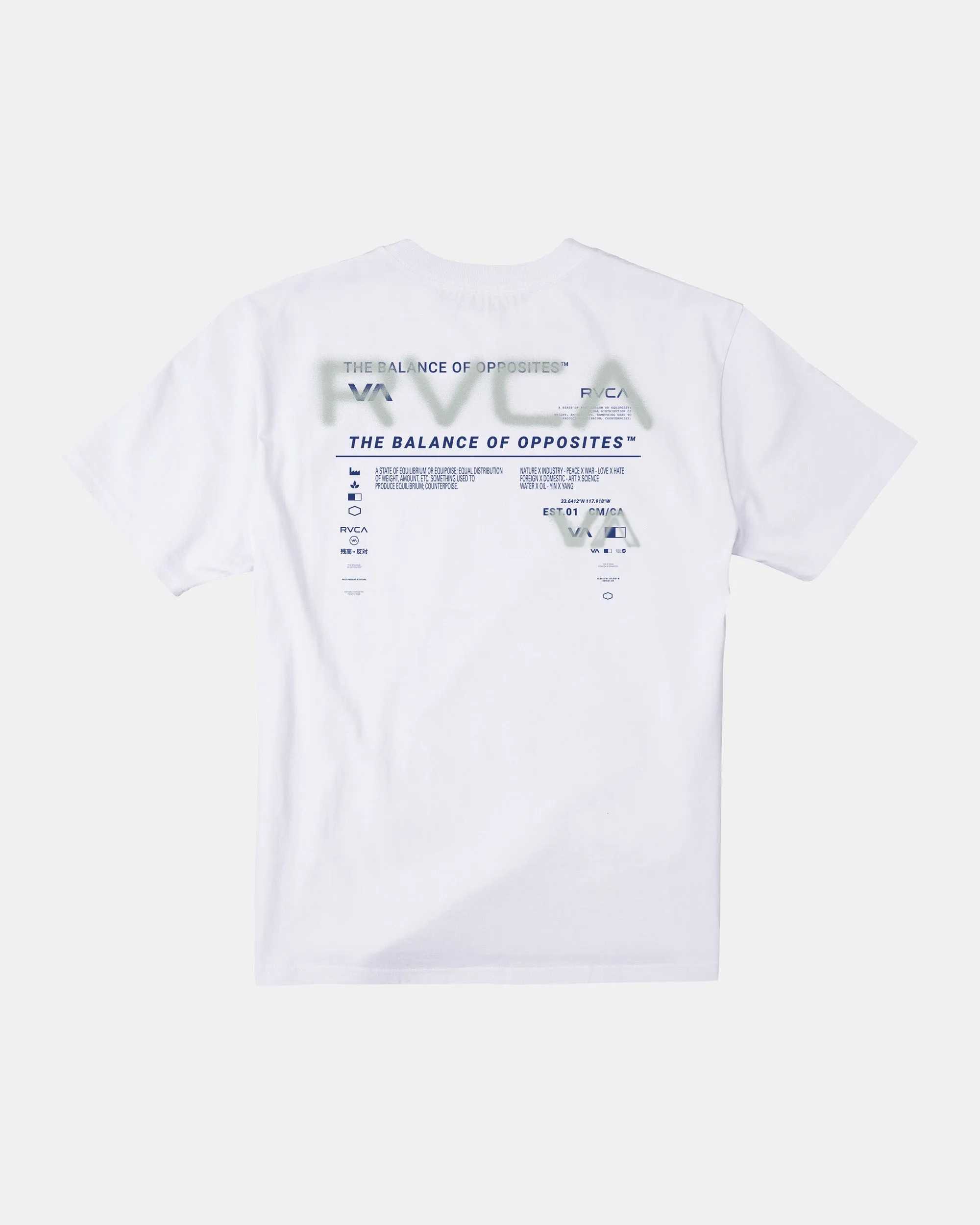 Spray Text Tee - White