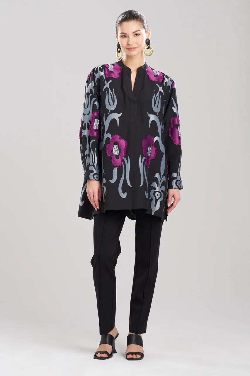 Suzani Jacquard Half Placket Shirt