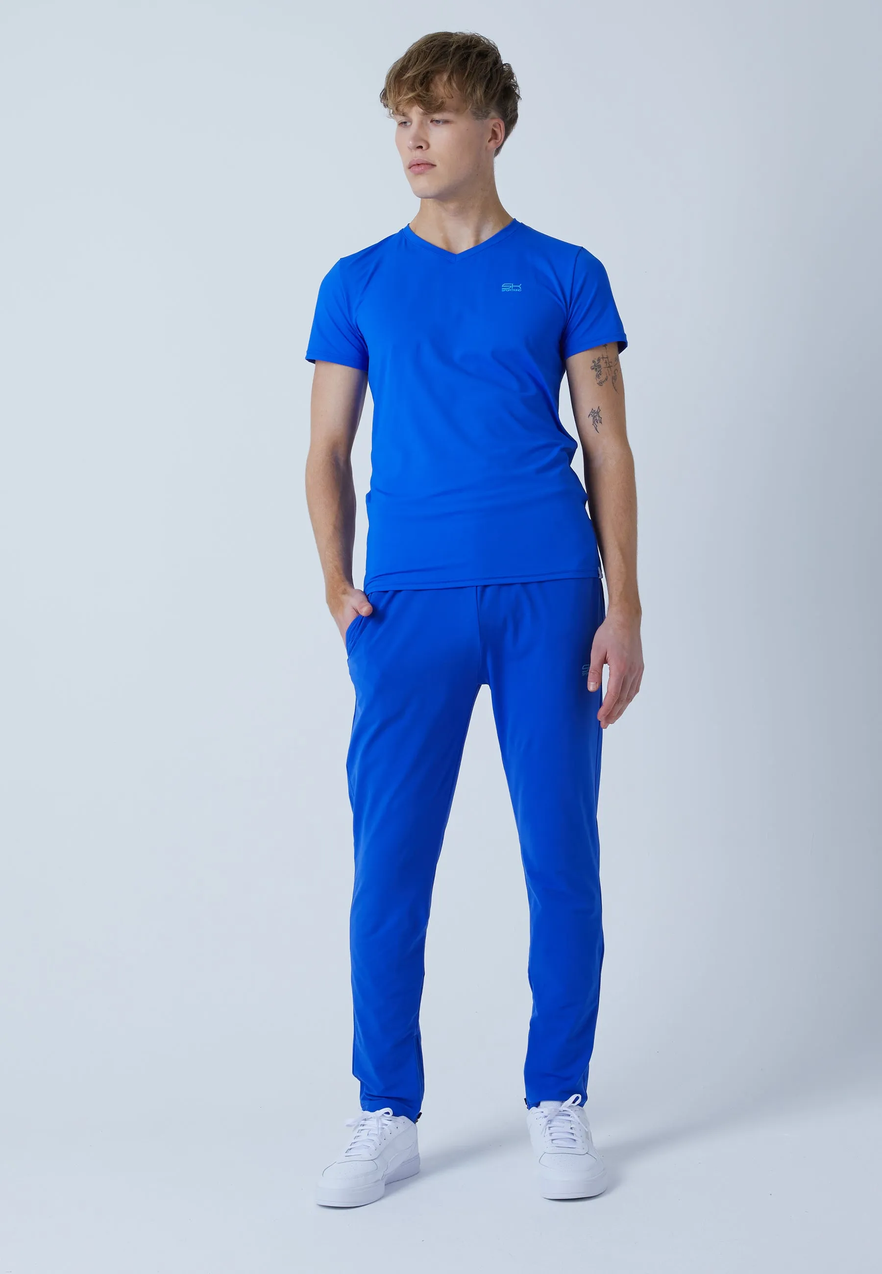 Tracksuit bottoms narrow, cobalt blue