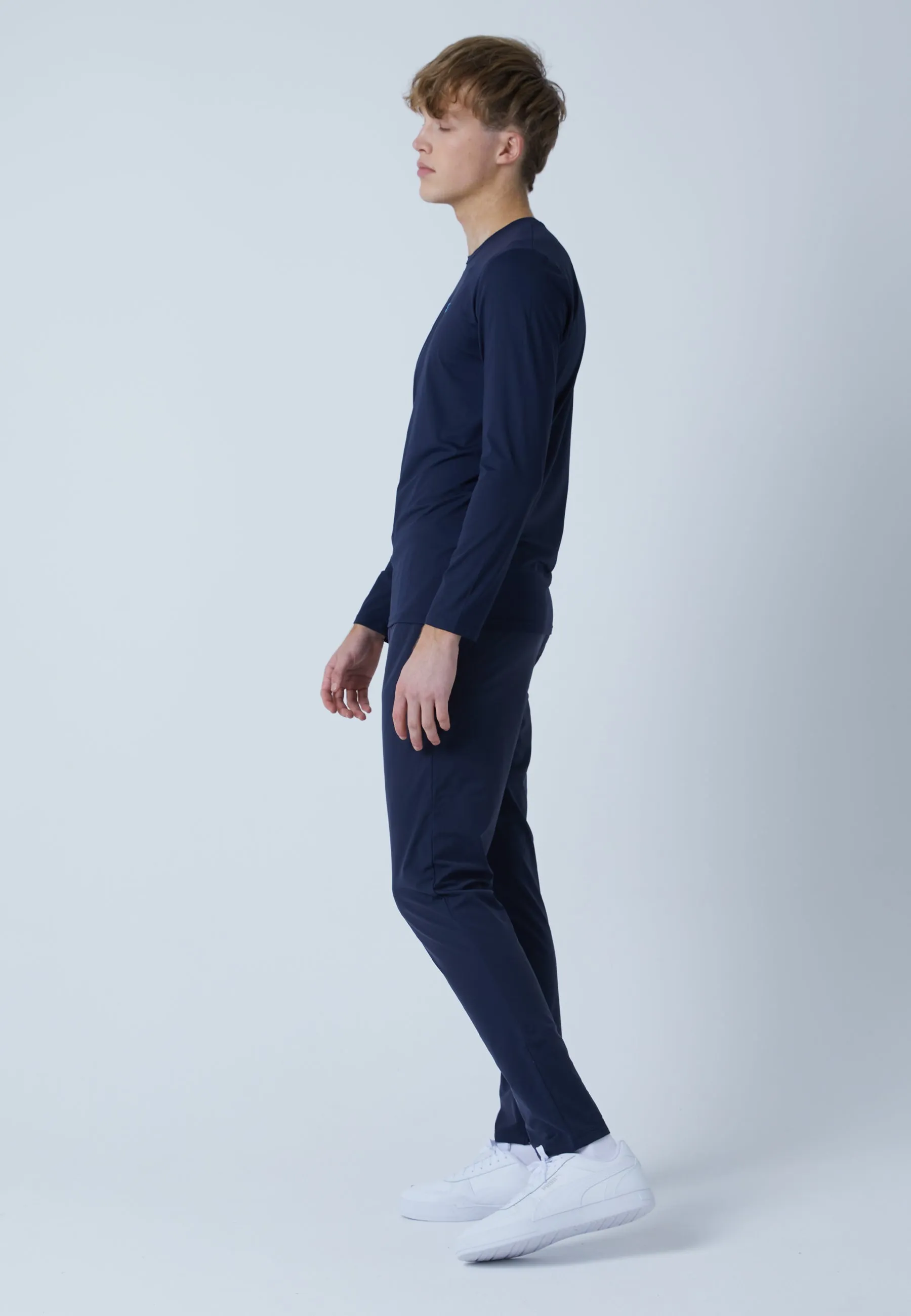 Tracksuit bottoms narrow, navy blue