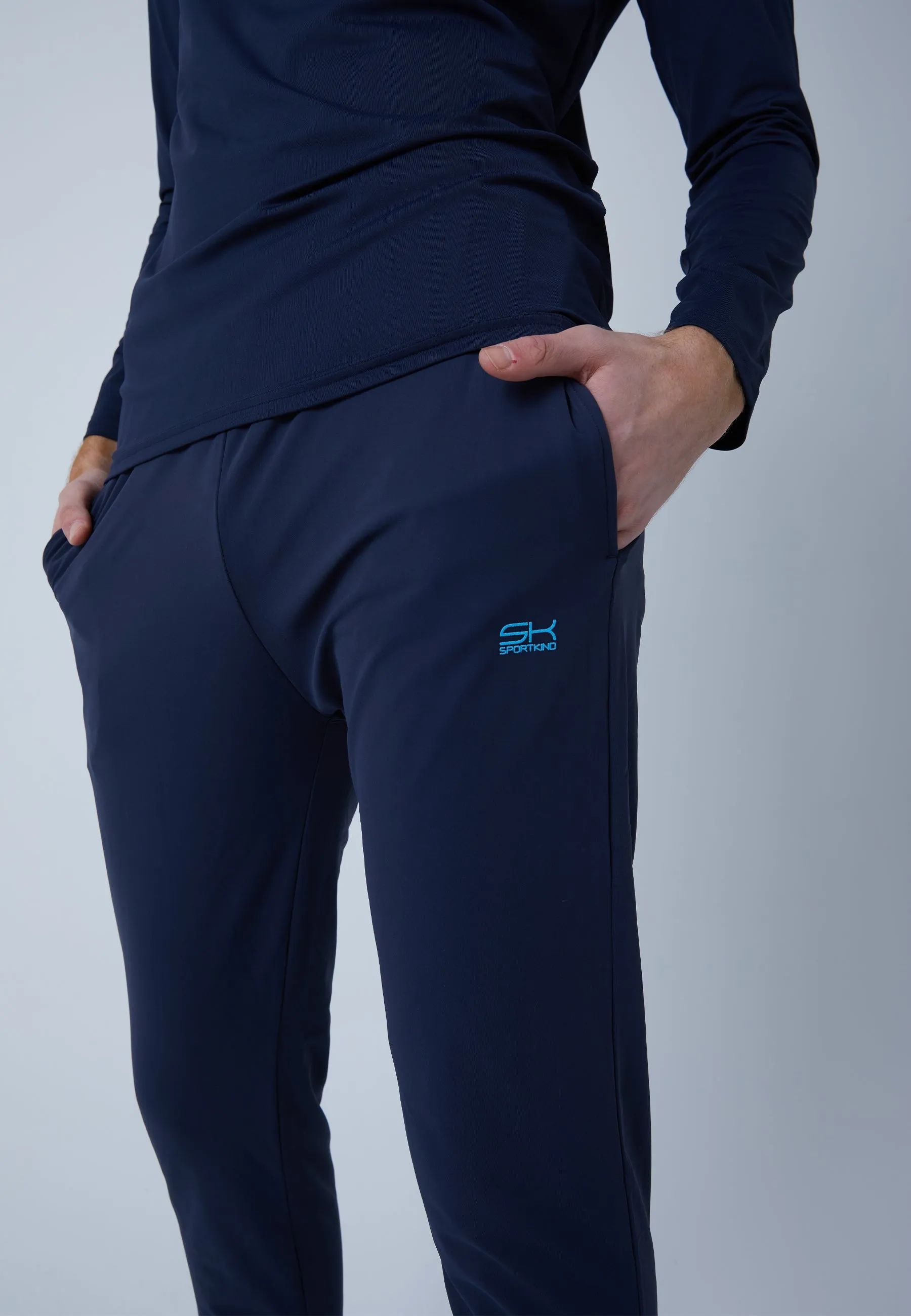 Tracksuit bottoms narrow, navy blue