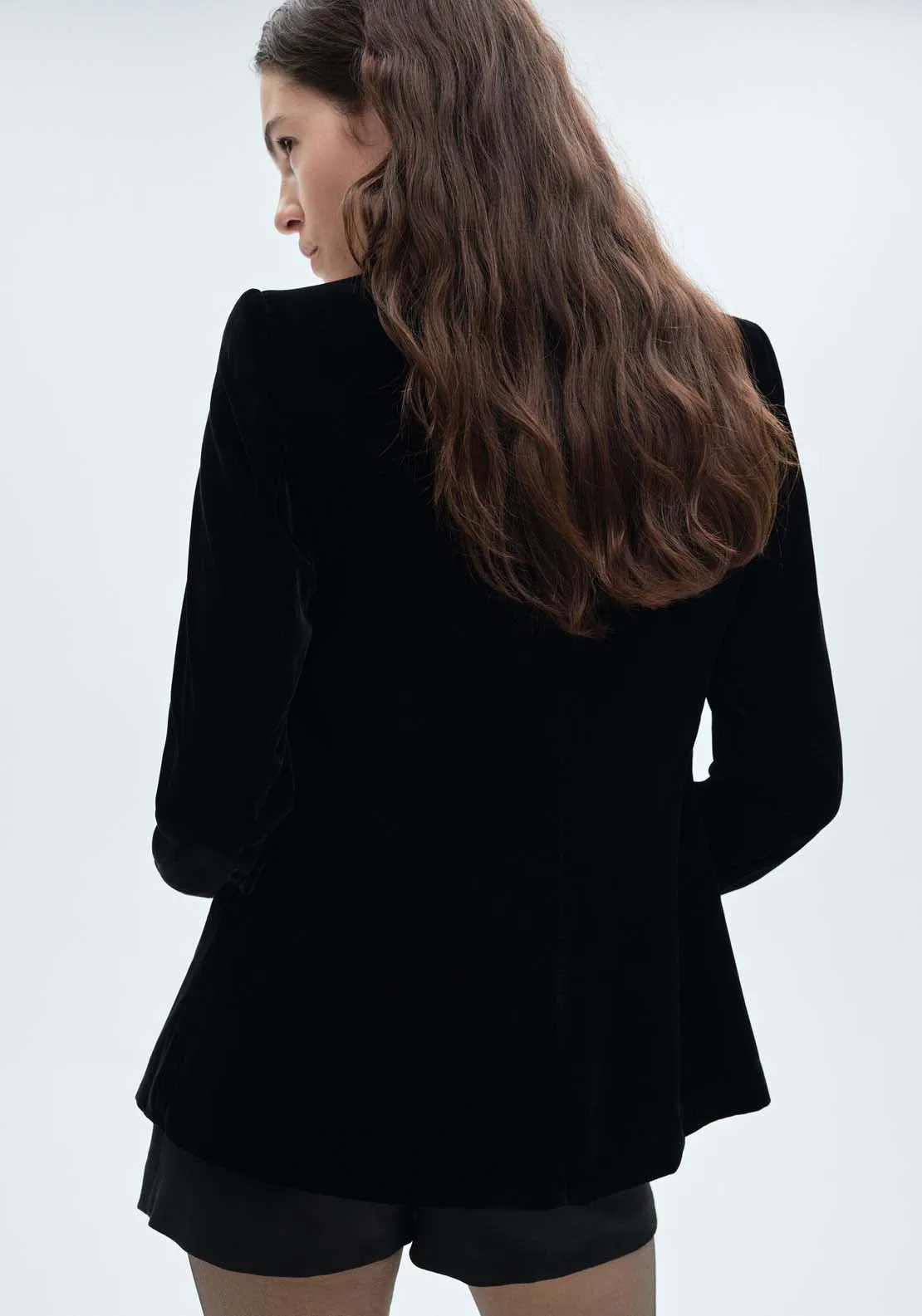 Velvet blazer - Black