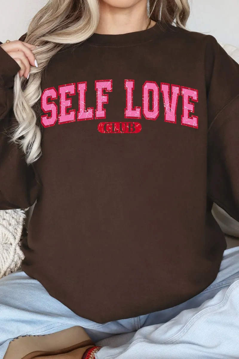 Vintage Self Love Club Heavy-weight Crew Sweatshirt