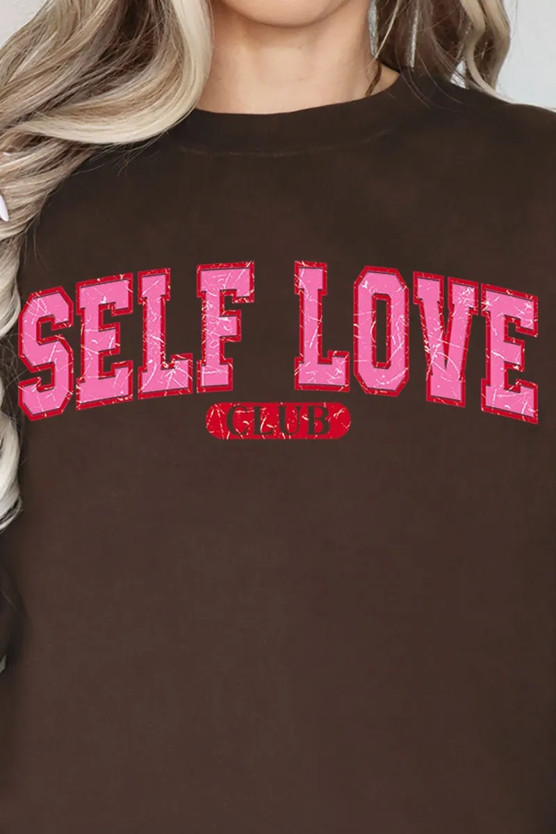 Vintage Self Love Club Heavy-weight Crew Sweatshirt