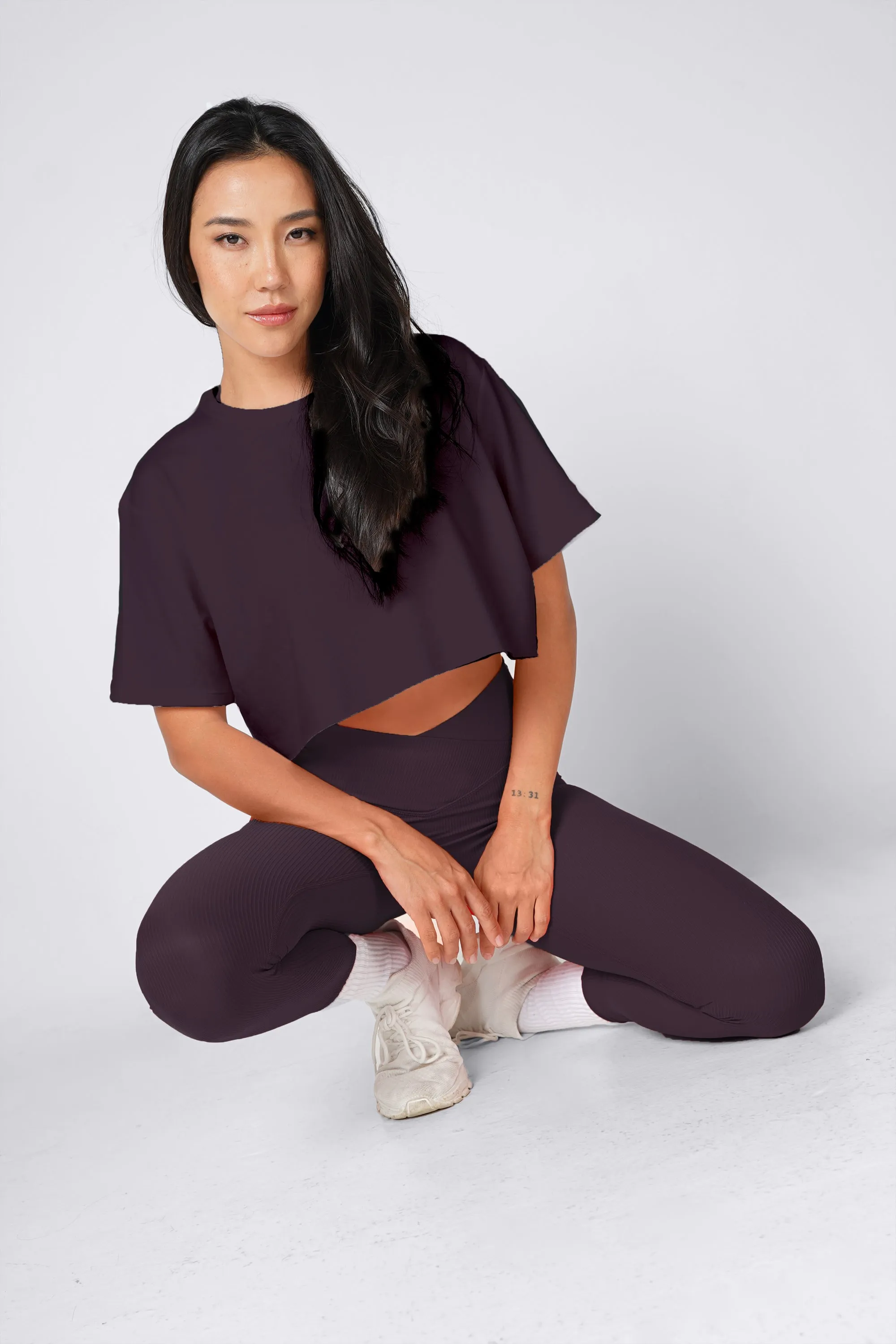 Vital Short Sleeve Crop Tank [2-Piece Tops Only]