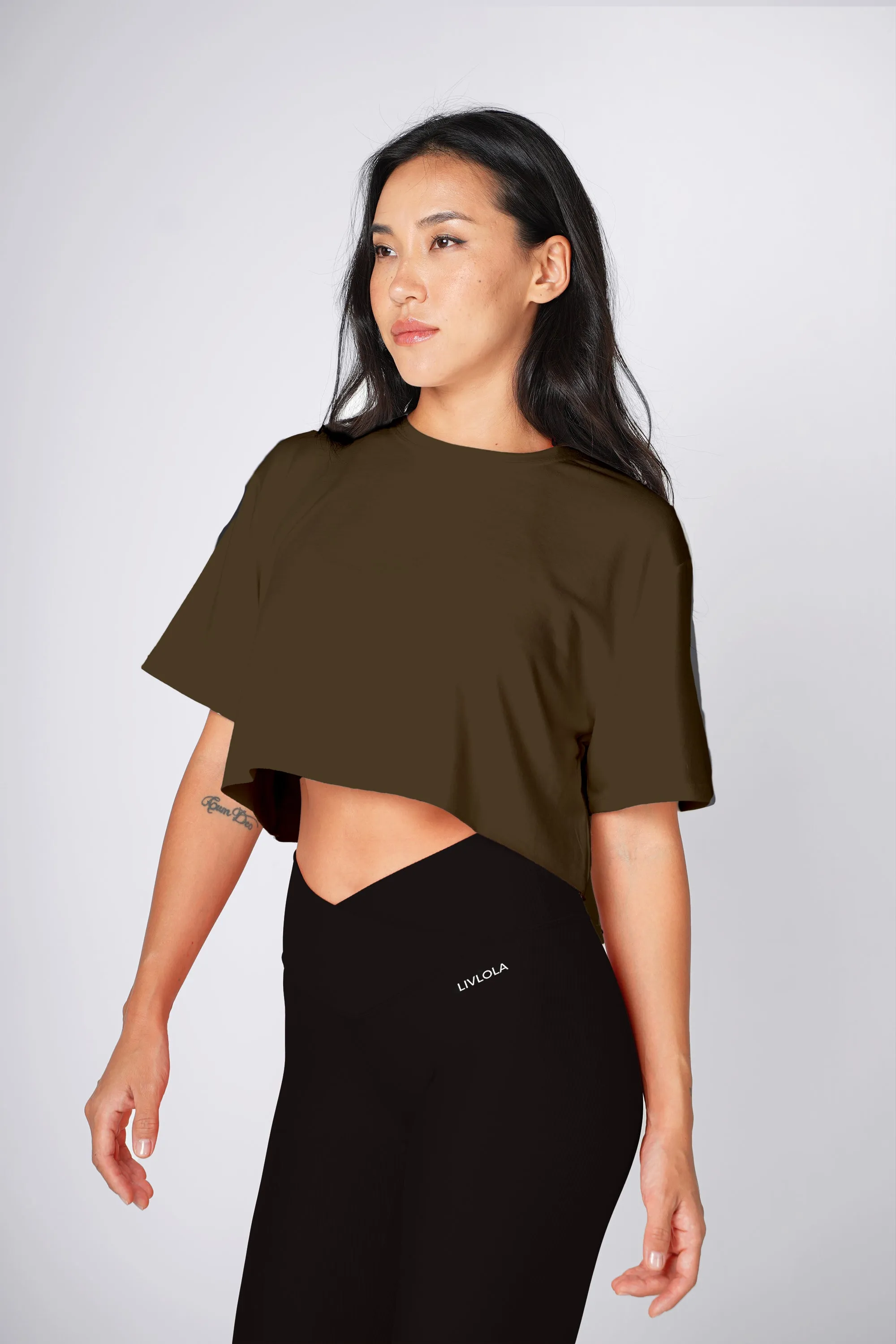 Vital Short Sleeve Crop Tank [2-Piece Tops Only]