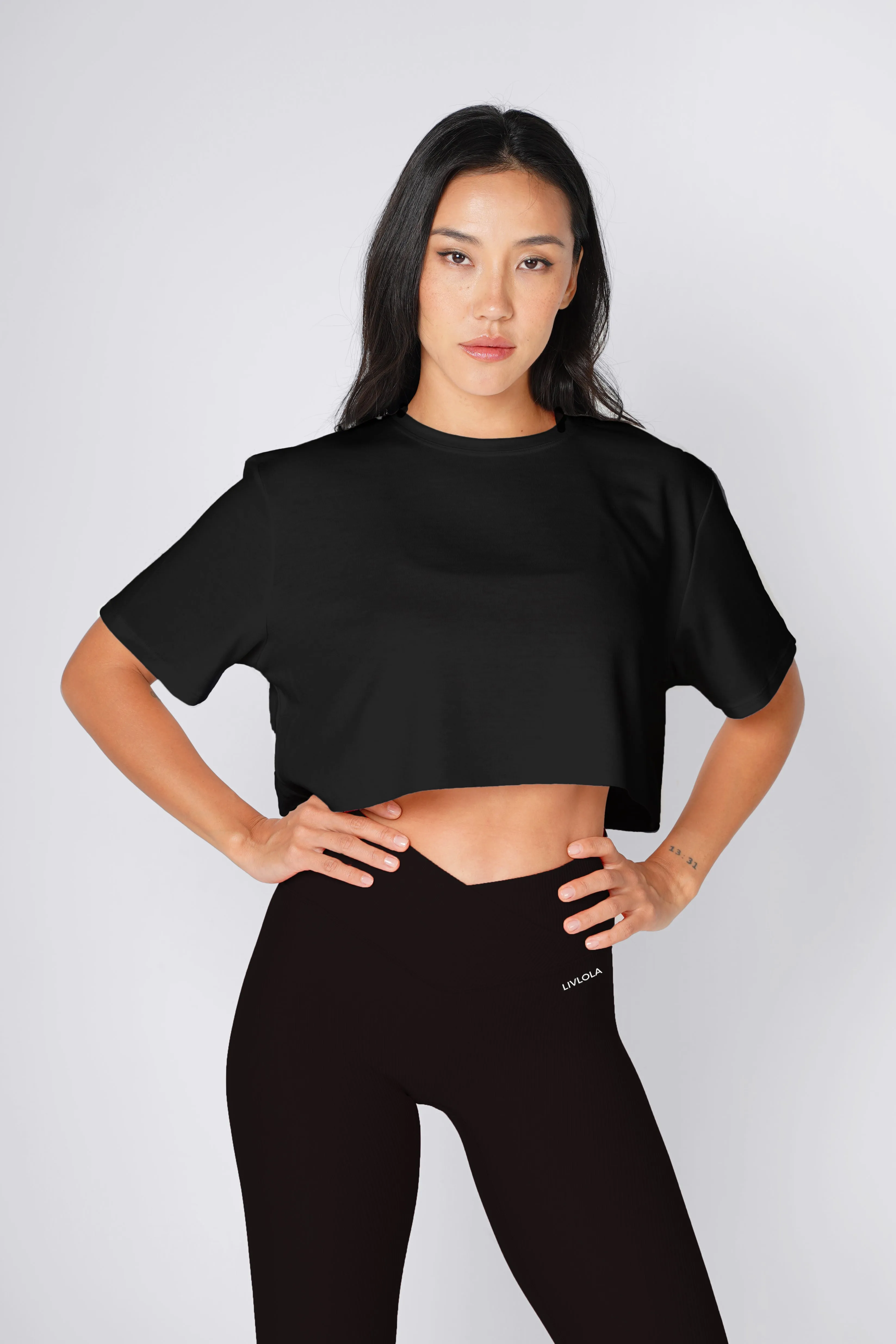 Vital Short Sleeve Crop Tank [2-Piece Tops Only]