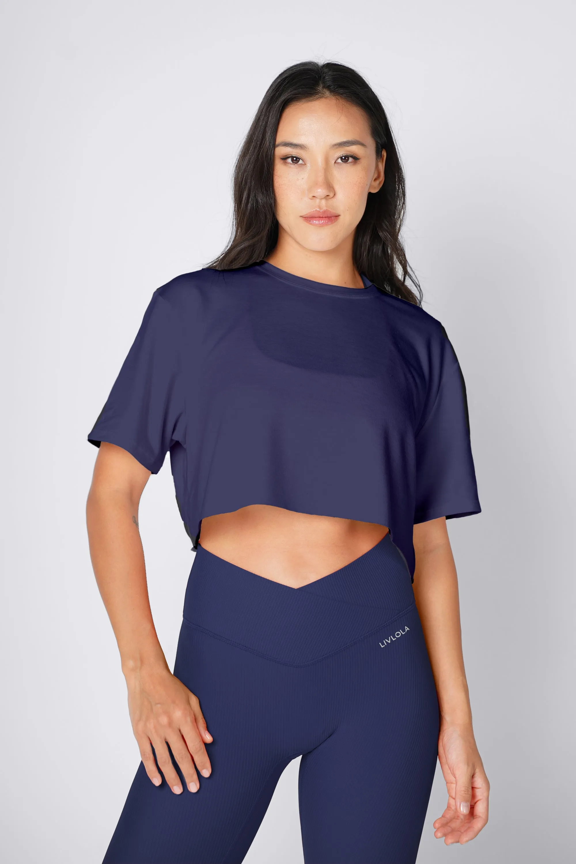 Vital Short Sleeve Crop Tank [2-Piece Tops Only]