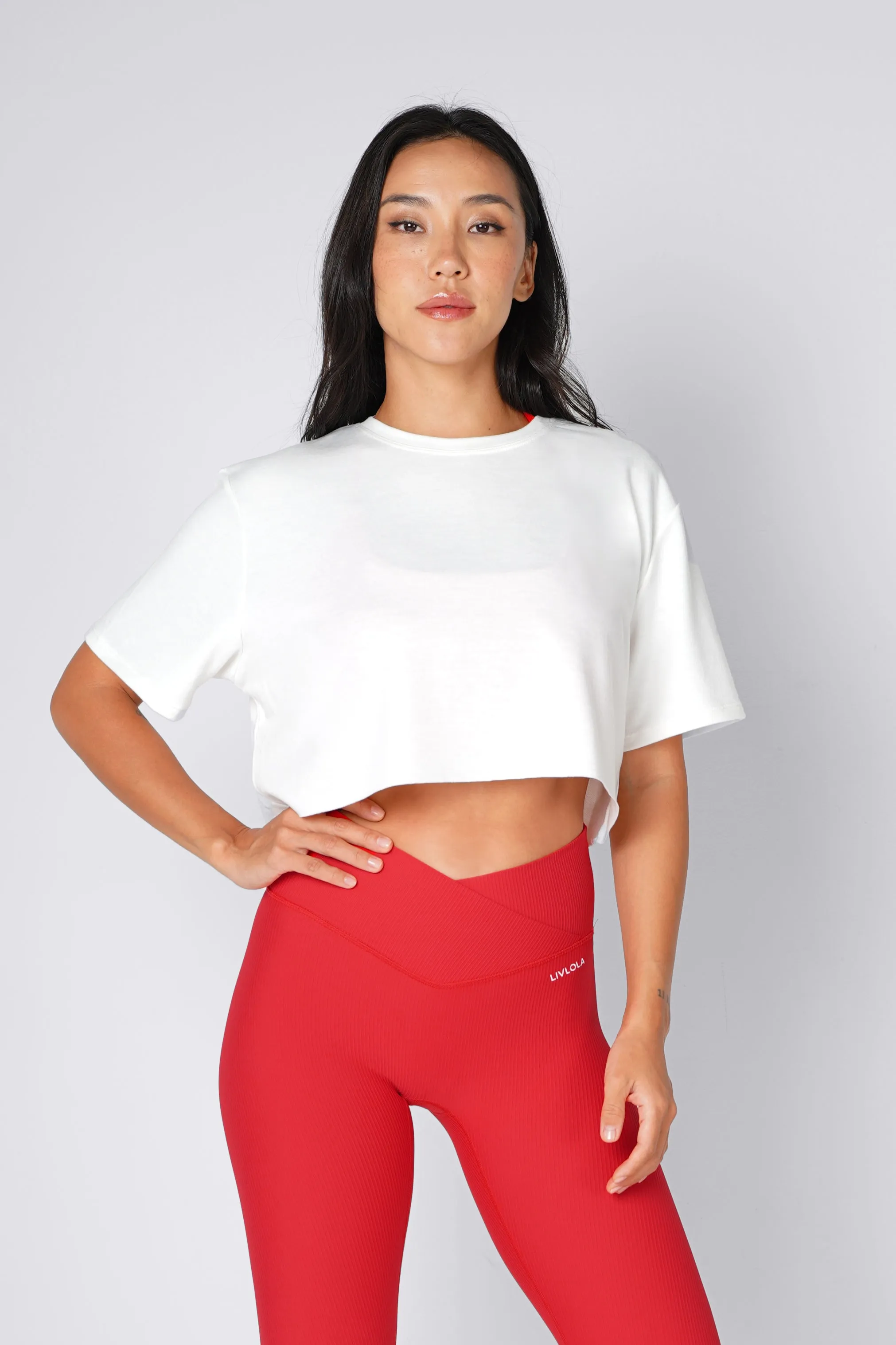 Vital Short Sleeve Crop Tank [2-Piece Tops Only]