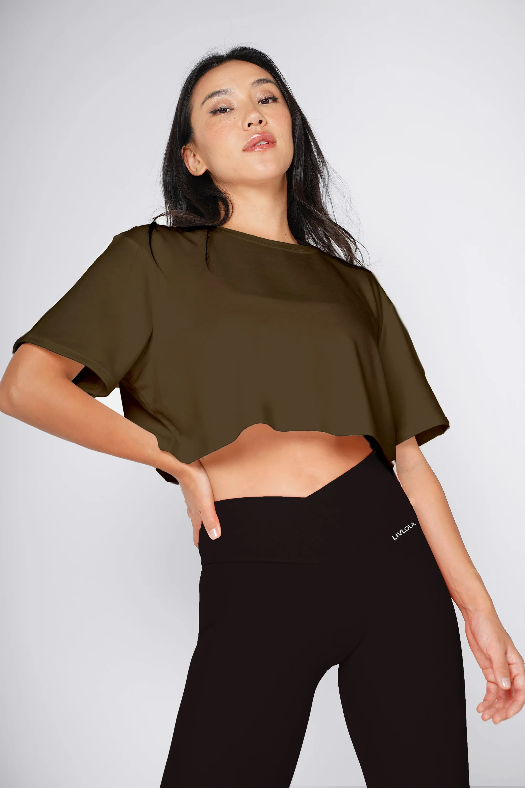 Vital Short Sleeve Crop Tank [2-Piece Tops Only]