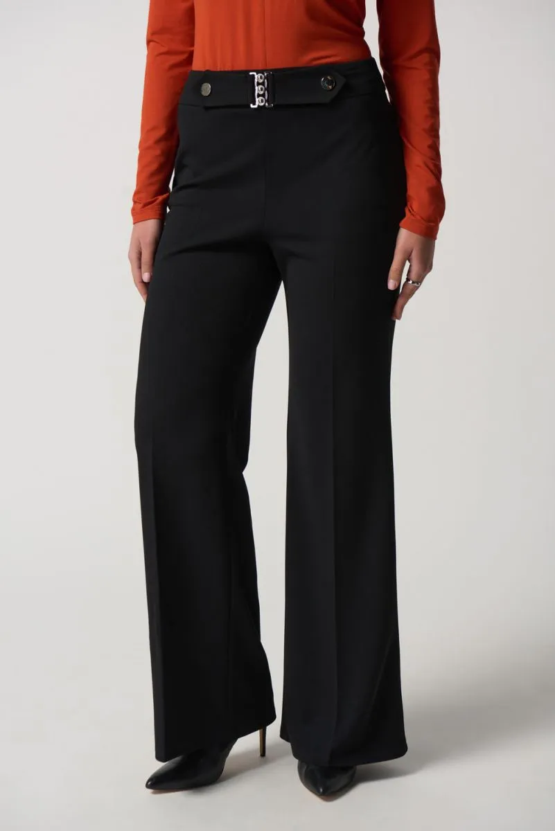 Women's Joseph Ribkoff | Scuba Crepe Wide Leg Pants | Black