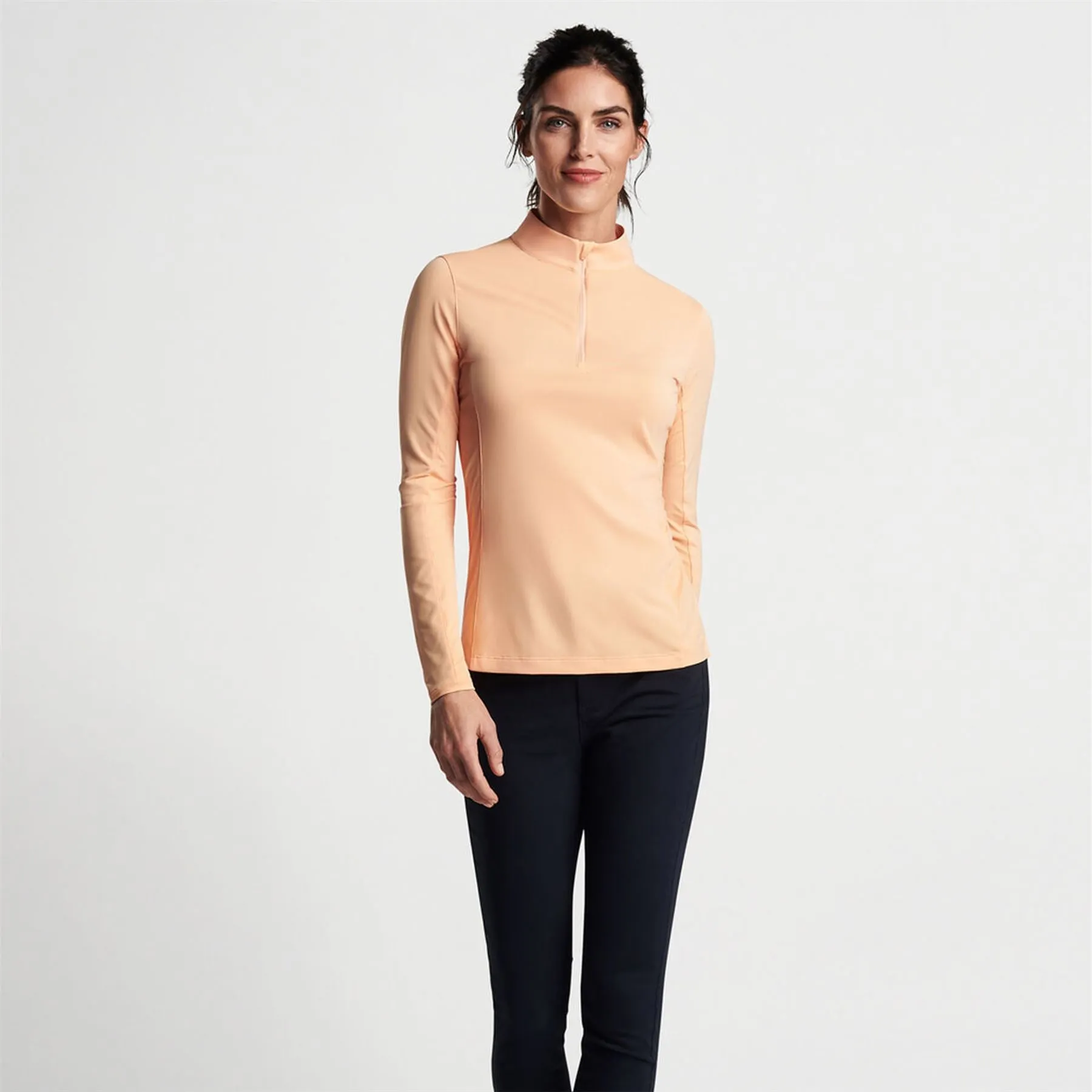 Womens Lightweight LS Sun Shirt Orange Sorbet - SS24