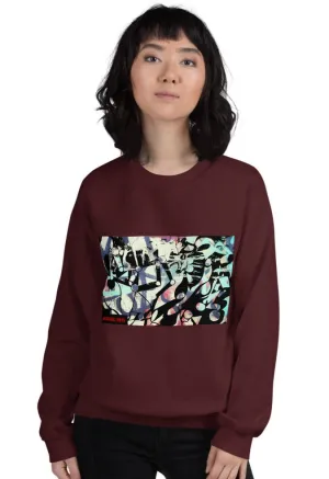 Women's Streetwear Sweatshirt Abstract Shapes and robot arms