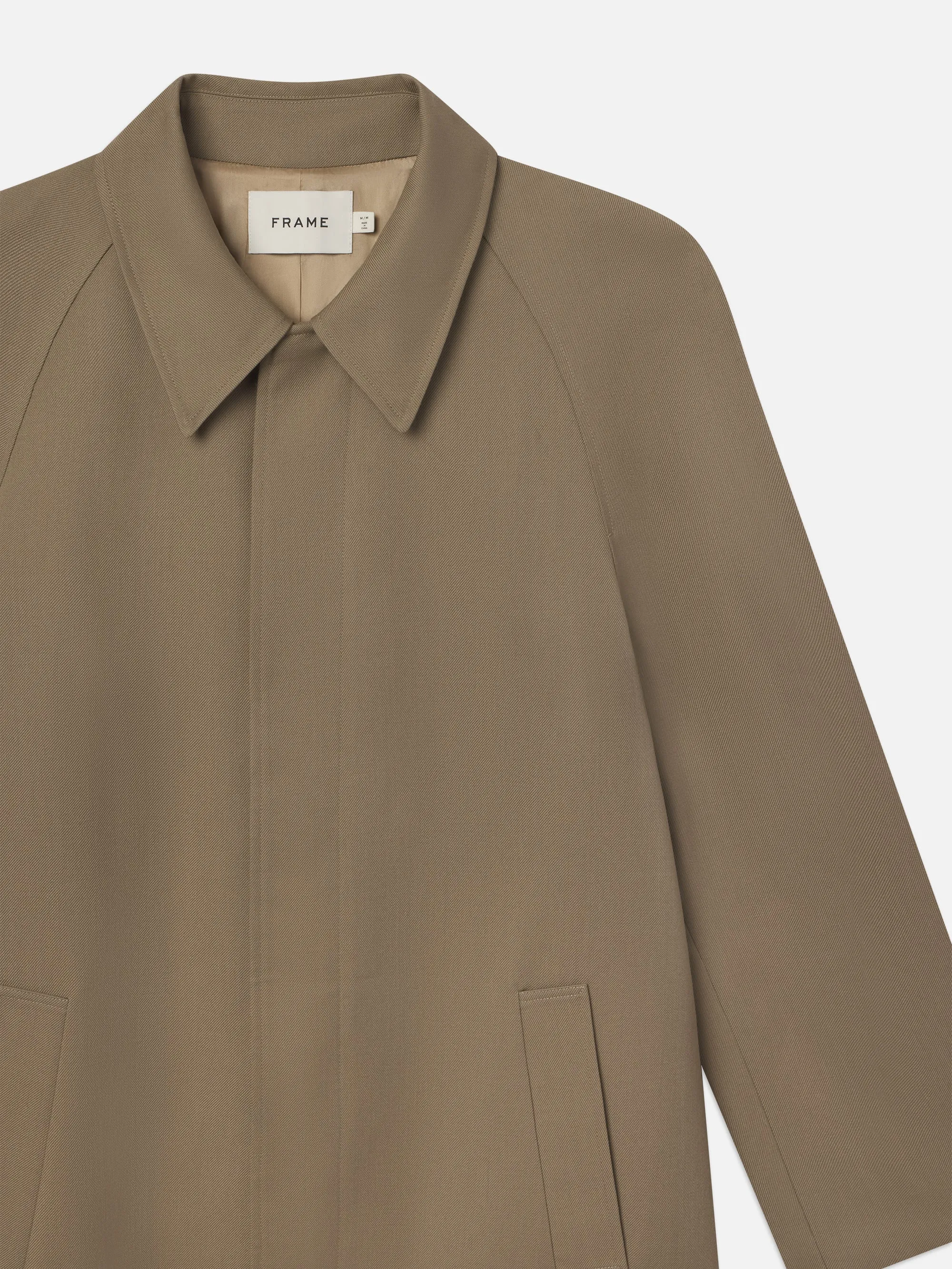 Wool Trench Coat -- Light Brown