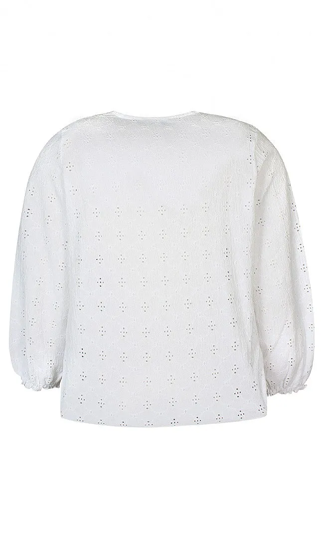 Zhenzi Dream Cardigan in White